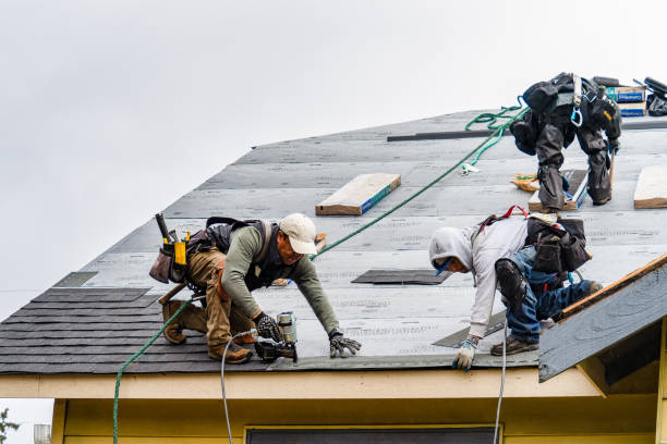Professional Roofing technician working in East Prospect, PA